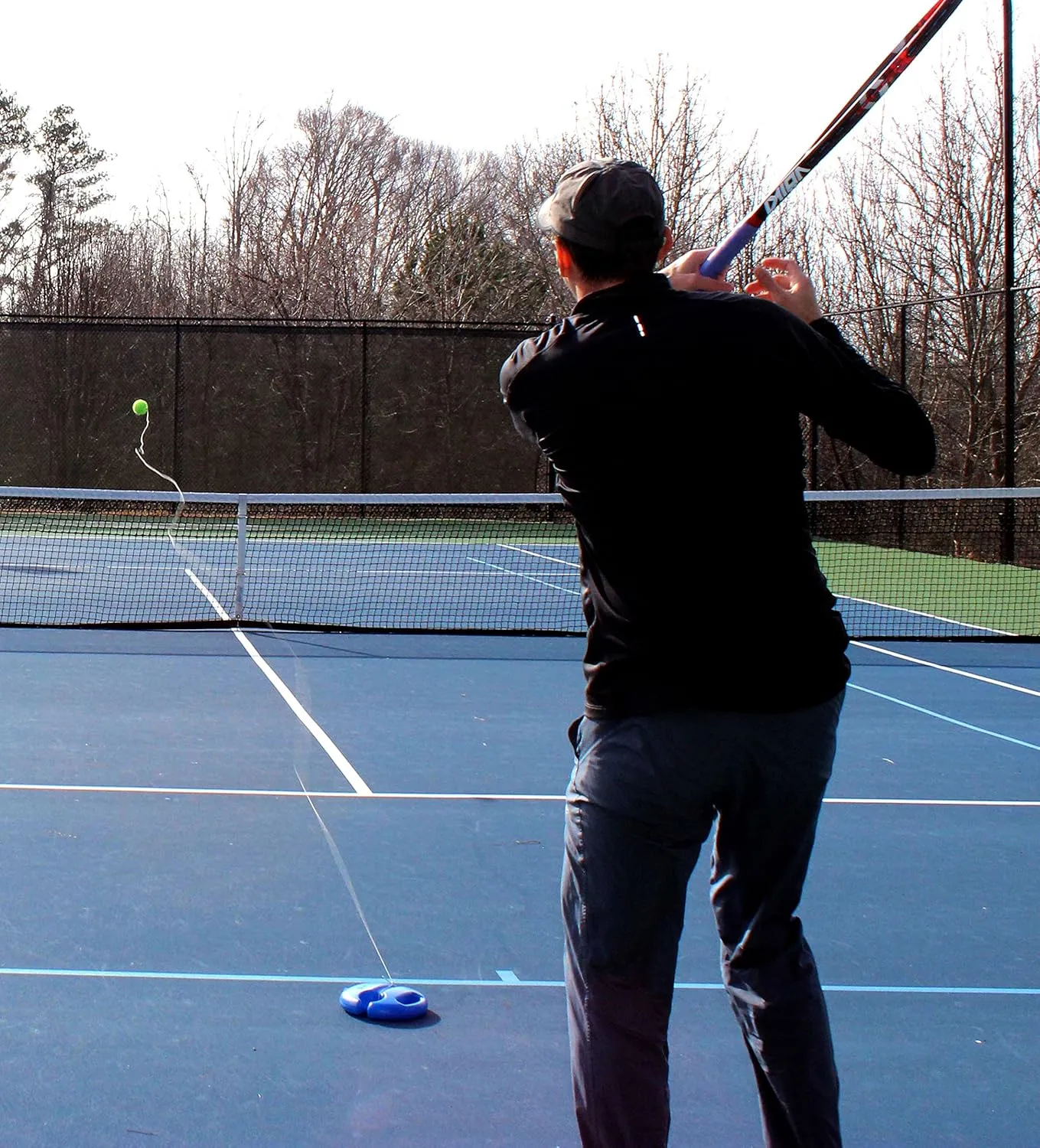 Tourna Fill & Drill Tennis Trainer, The Original Patented Water-Filled Base Tennis Trainer