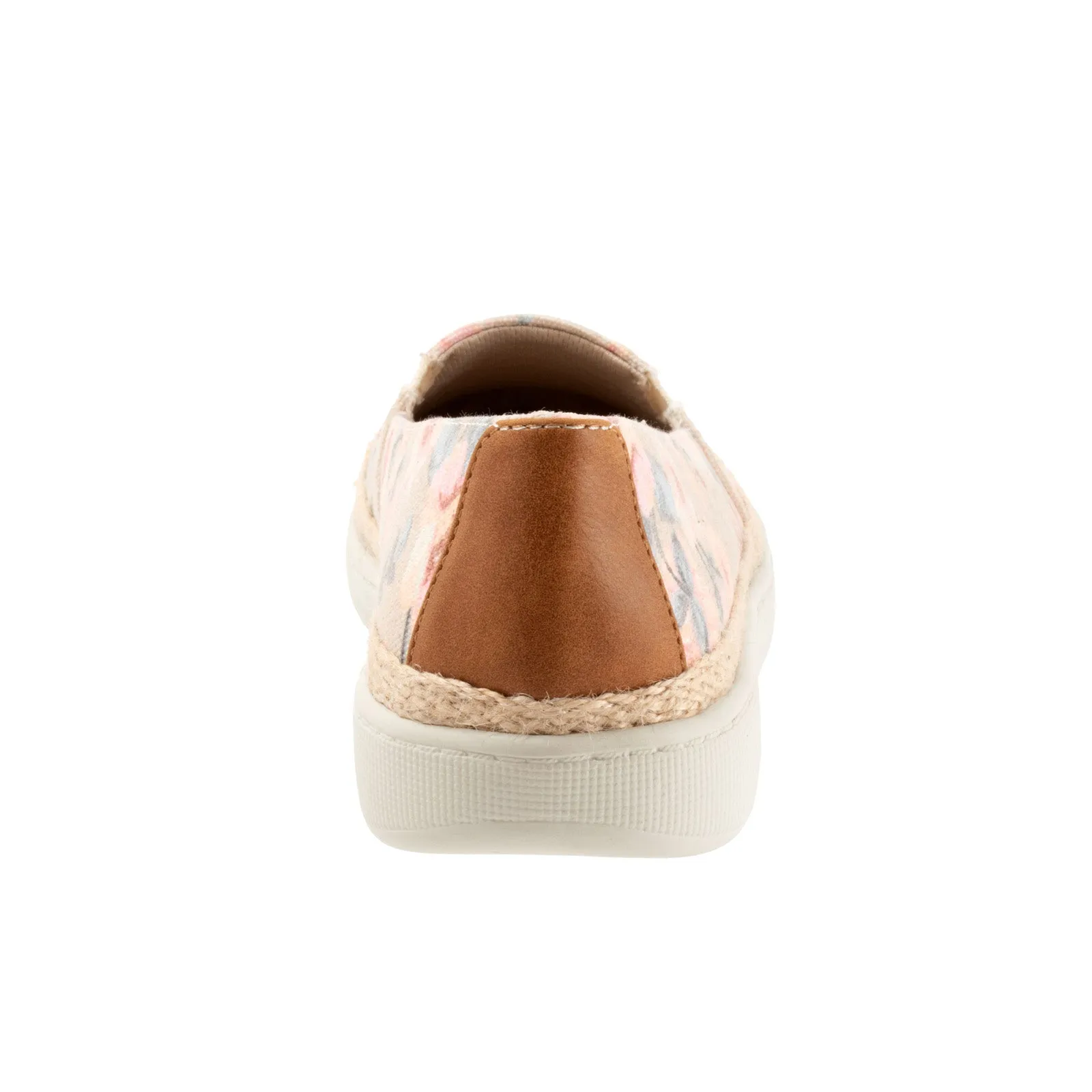Trotters Accent T1803-921 Womens Beige Narrow Canvas Loafer Flats Shoes
