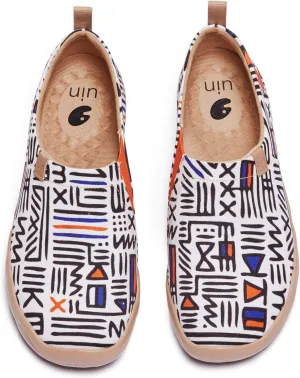 UIN Men's Walking Travel Shoes Slip On Canvas Casual Loafers Lightweight Comfort Art Painted Fashion Sneaker Prediction (10)