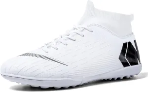 Unisex soccer sneakers are light, breathable, non-slip and shock-absorbing, and The youth high-top indoor lawn training hard bottom TF/AG.