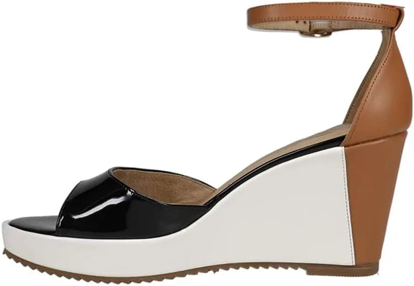 VANELi Womens Lemy Ankle Strap Casual Sandals Casual High Heel 3" & Up - Black, Brown