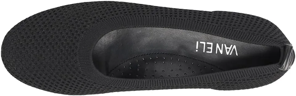 VANELi Womens Suvi Perforated Ballet Flats Casual - Black
