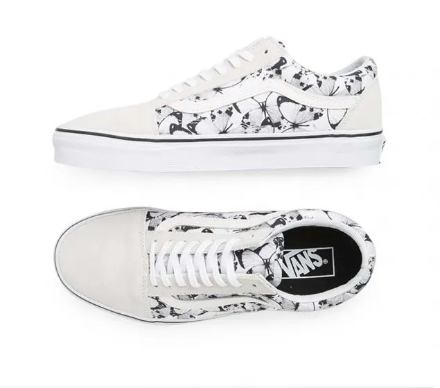 VANS | OLD (BUTTERFLY) BLACK TRUE | Customizable SKOOL Instant access WHITE