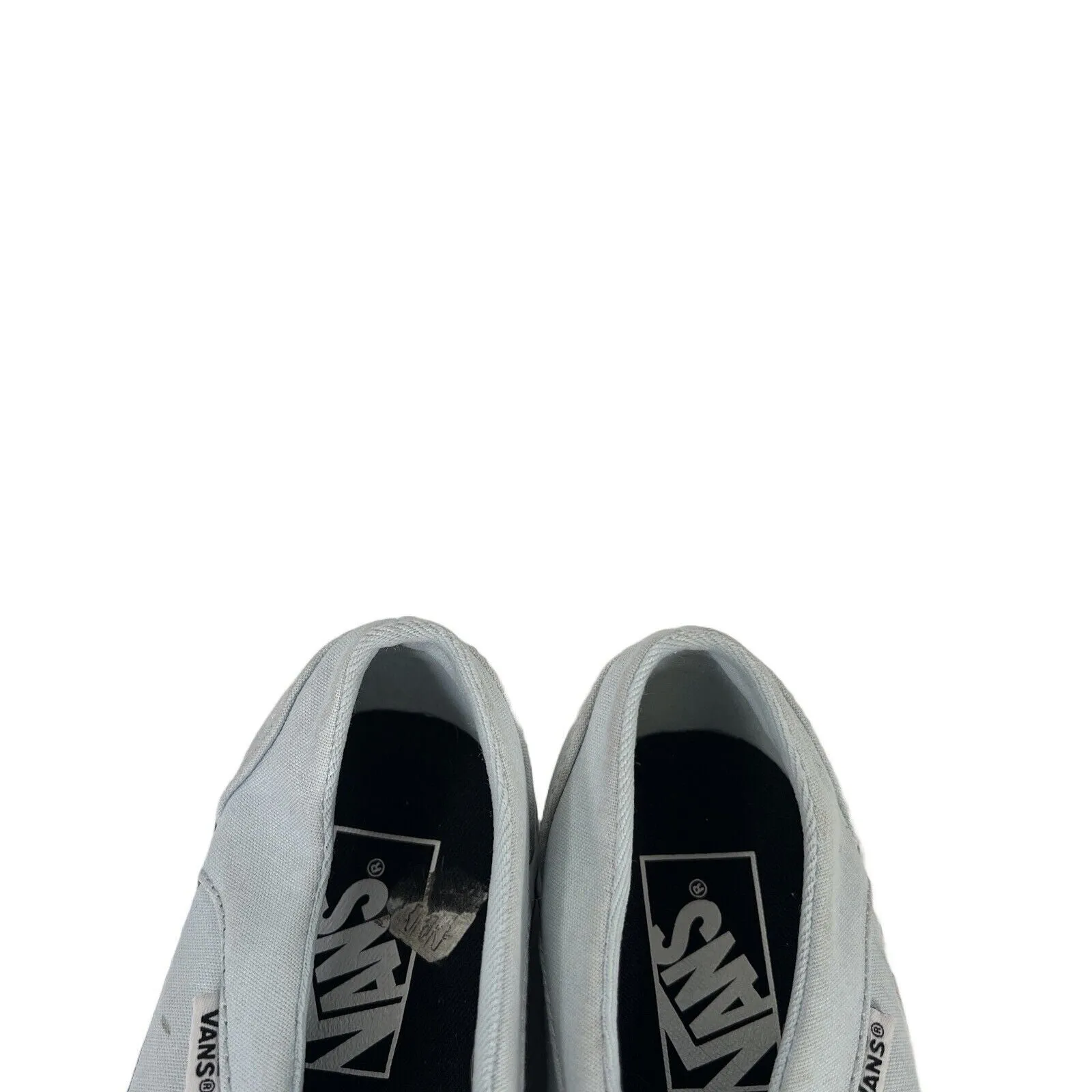 Vans Women's Blue Canvas Slip On Casual Loafer Sneakers - 6