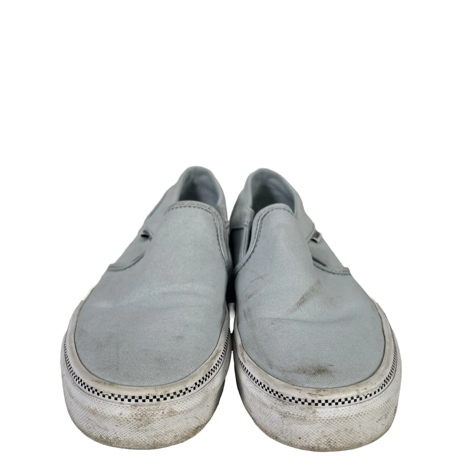 Vans Women's Blue Canvas Slip On Casual Loafer Sneakers - 6