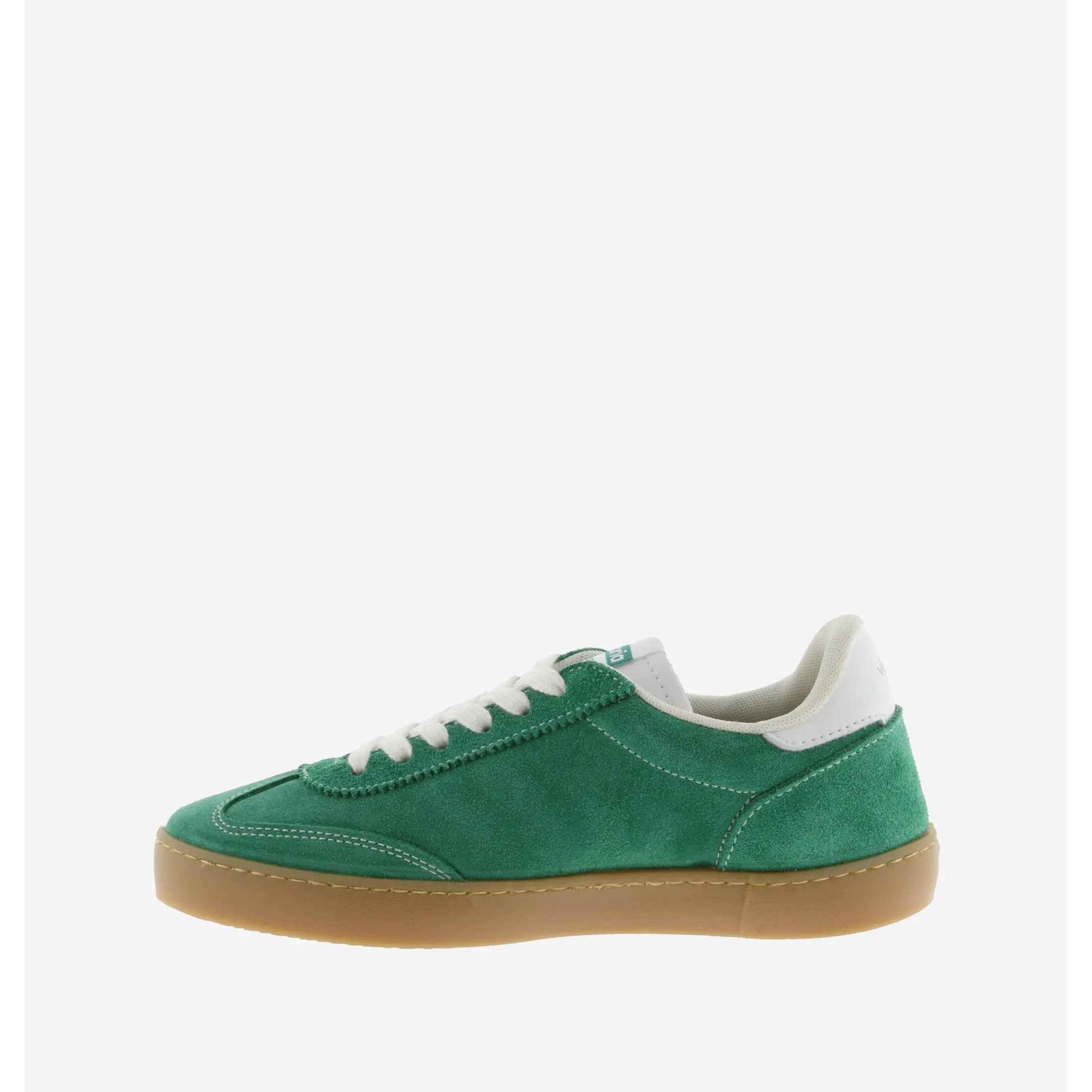 Victoria Berlin - Ladies Lace Trainer in Green Suede