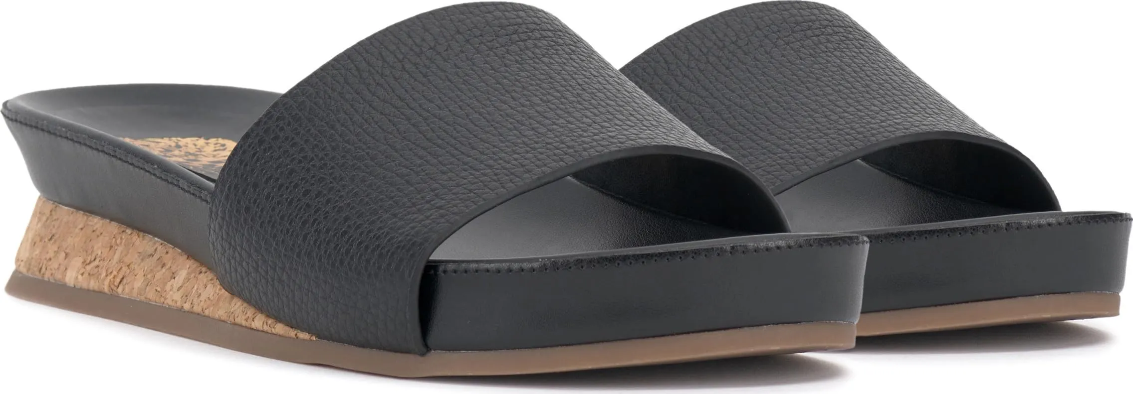 Vince Camuto Women's FEBBA Slide Sandal, Black, 8.5