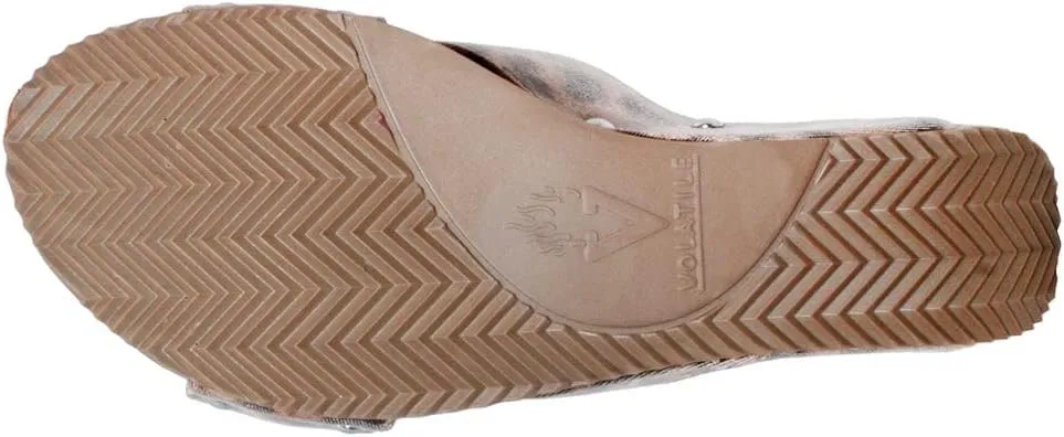 VOLATILE Women's Riverside Crisscross Wedge Slide Sandal