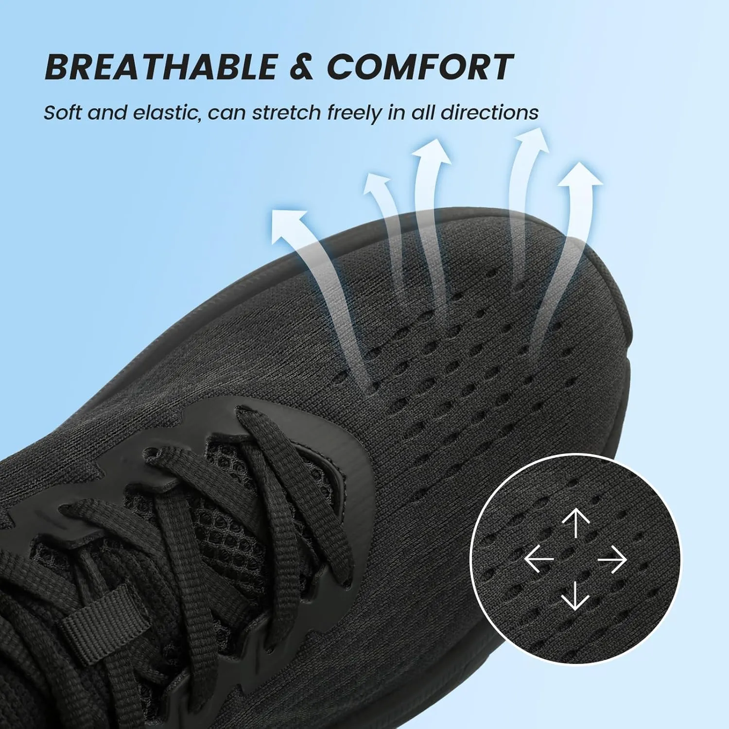 Walking Shoes for Women- Lightweight, Slip On, Breathable Sneakers for Running, Walking, Jogging, Gym