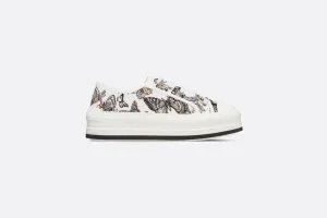Walk'n'Dior Platform Sneaker • Yellow Multicolor Embroidered Cotton with Toile de Jouy Mexico Motif