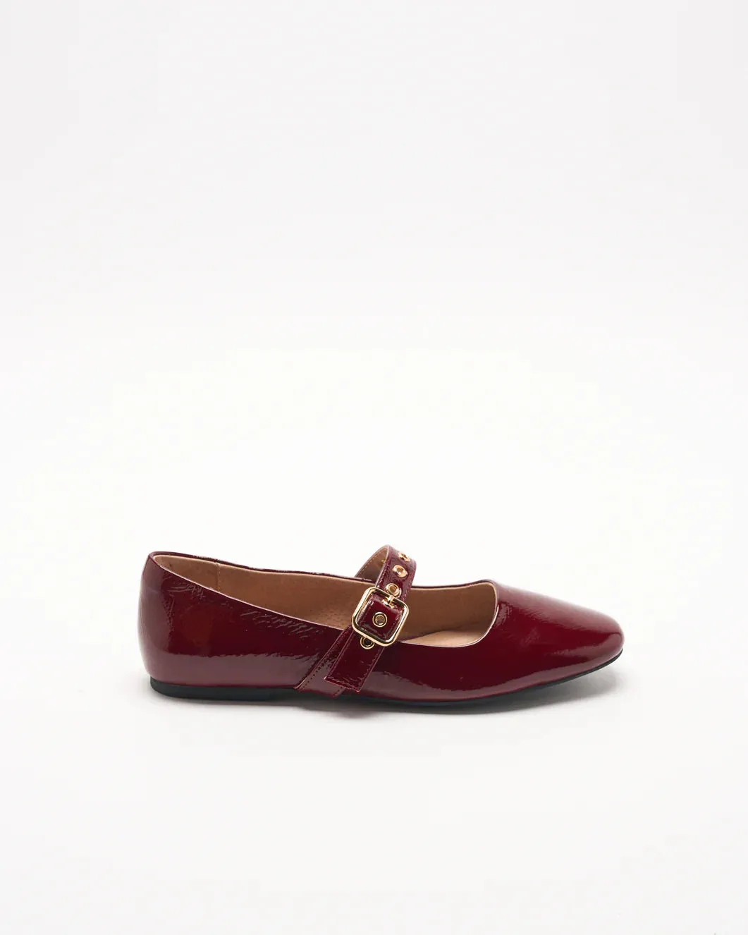 WALNUT : Bianca Leather Ballet - Red Patent