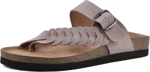 WHITE MOUNTAIN Women's Happier Footbed Sandal