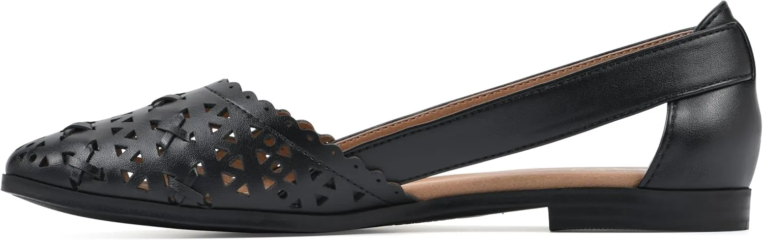 WHITE MOUNTAIN Women's Nobler Open Ballet Flat