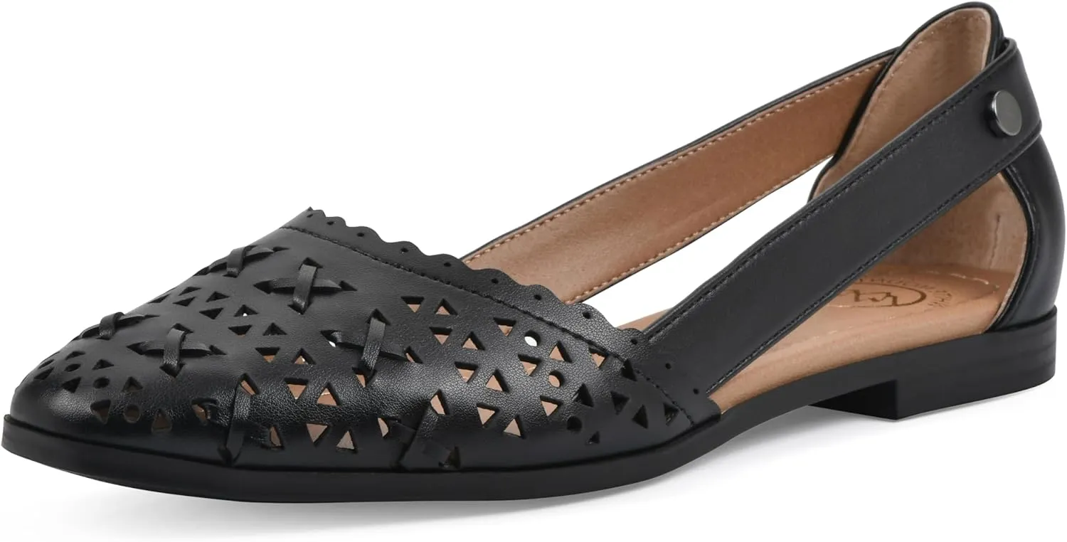 WHITE MOUNTAIN Women's Nobler Open Ballet Flat