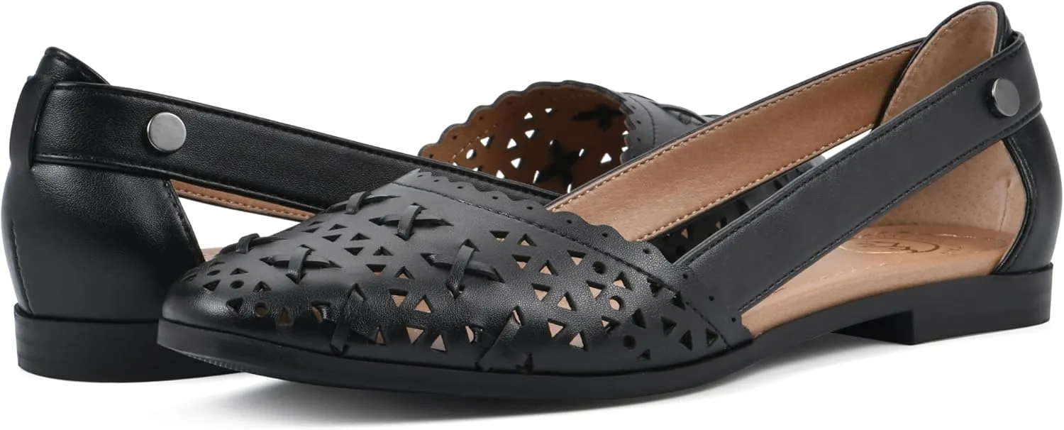 WHITE MOUNTAIN Women's Nobler Open Ballet Flat