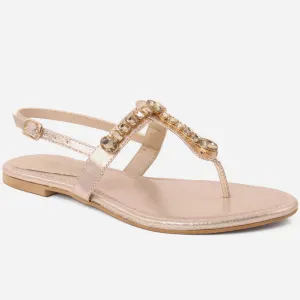 Women "KIA" Flat Heel Ankle Strap Sandals