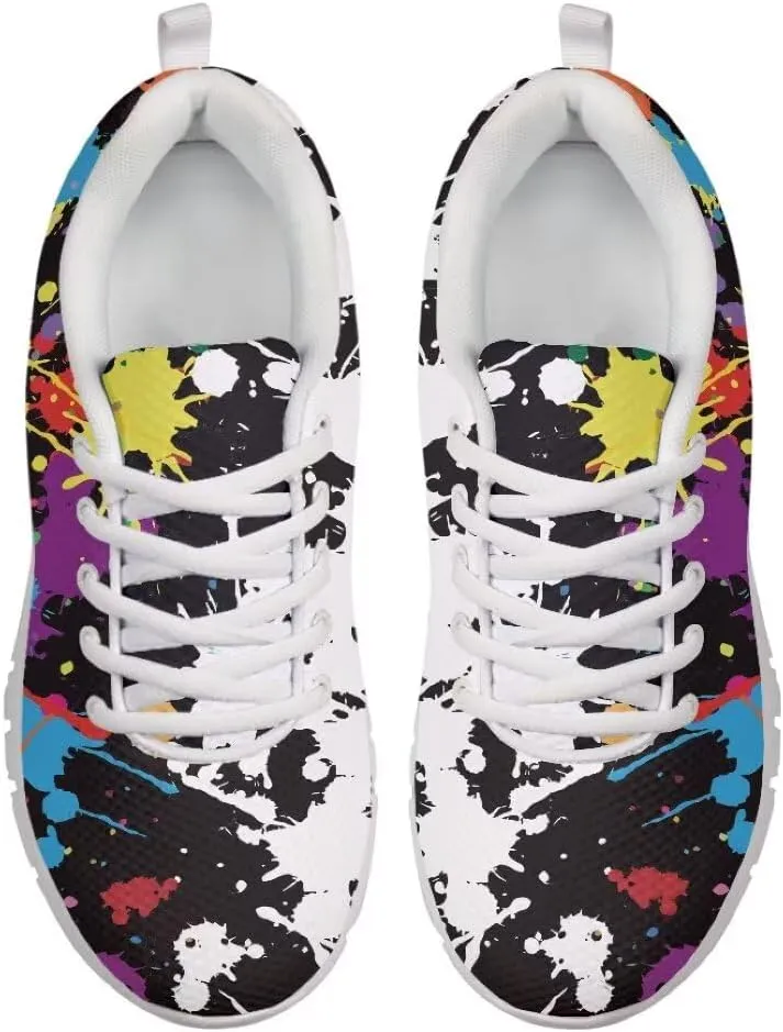 Women Running Shoes Walking Sports Athletic Tennis Sneakers for Girls White Sole