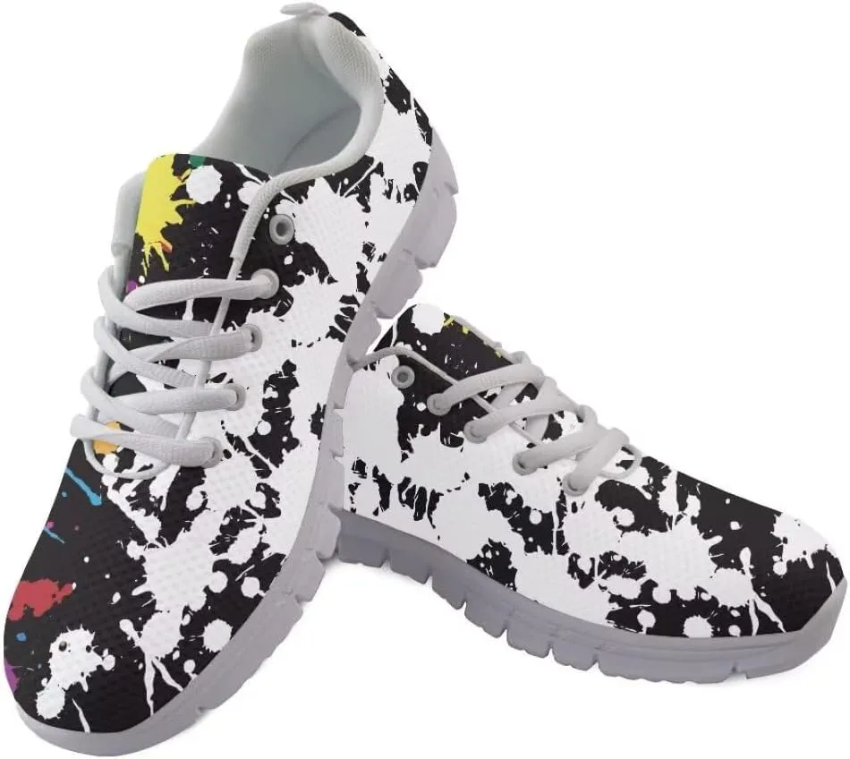 Women Running Shoes Walking Sports Athletic Tennis Sneakers for Girls White Sole