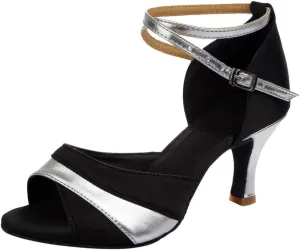 Womens Dress Sandals Open Toe Latin Dance Shoes Tango Performance Shoes Chunky Heels Professional Dance Shoe