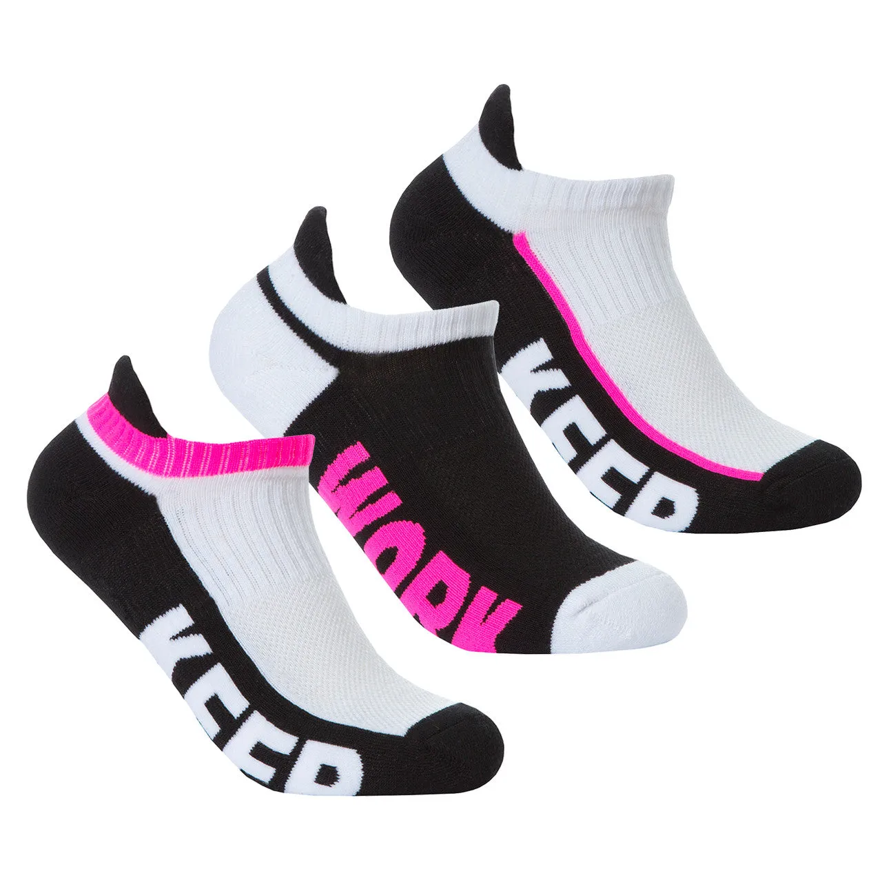 Womens Trainer Liner Active Cushion Sports Socks