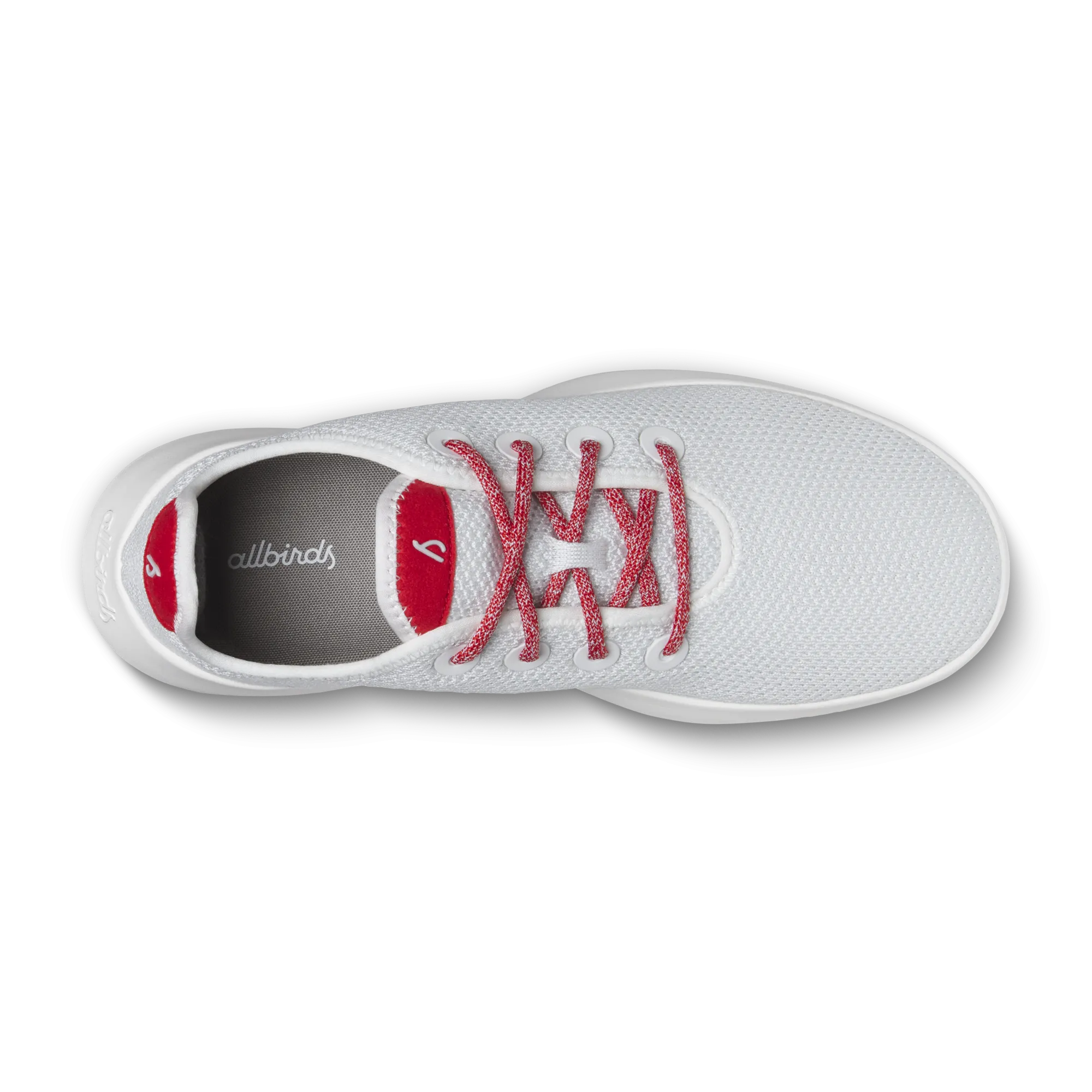 Women's Tree Runners - Blizzard/Bold Red (Blizzard Sole)